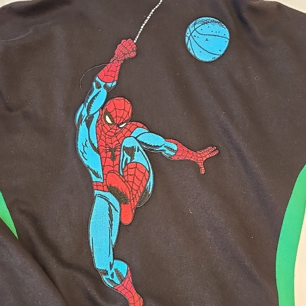 NBA Black and Cream Kids Jacket with Green Accents - Picture 4 of 7